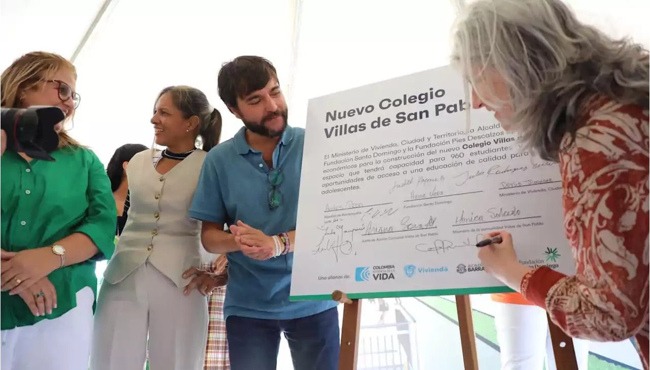 “Estoy maravillada con los avances de Barranquilla en educación”: MinVivienda en Villas de San Pablo