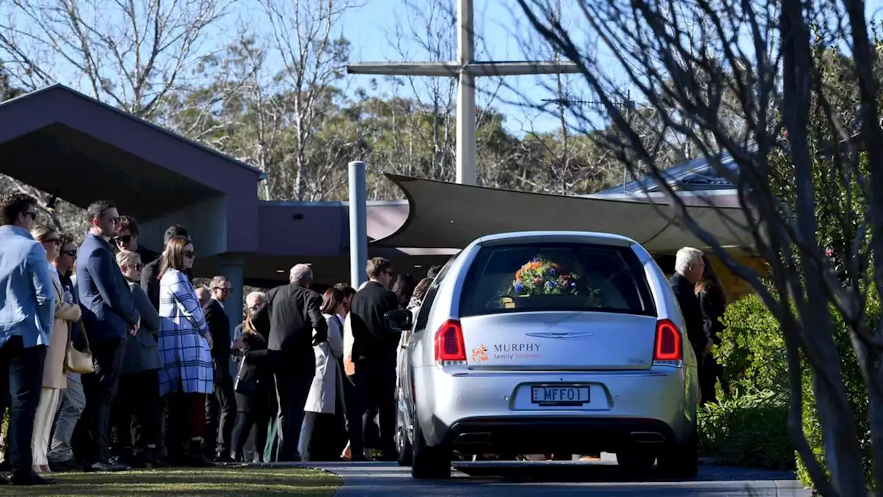 Girlfriend’s sad tribute at bus crash victim’s funeral