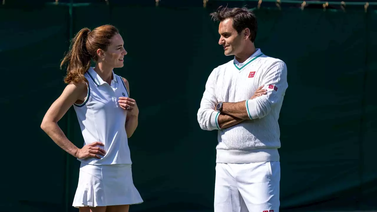 The Princess Of Wales Slipped Into Wimbledon Whites For An Afternoon Of Ball Girl Training With Roger Federer