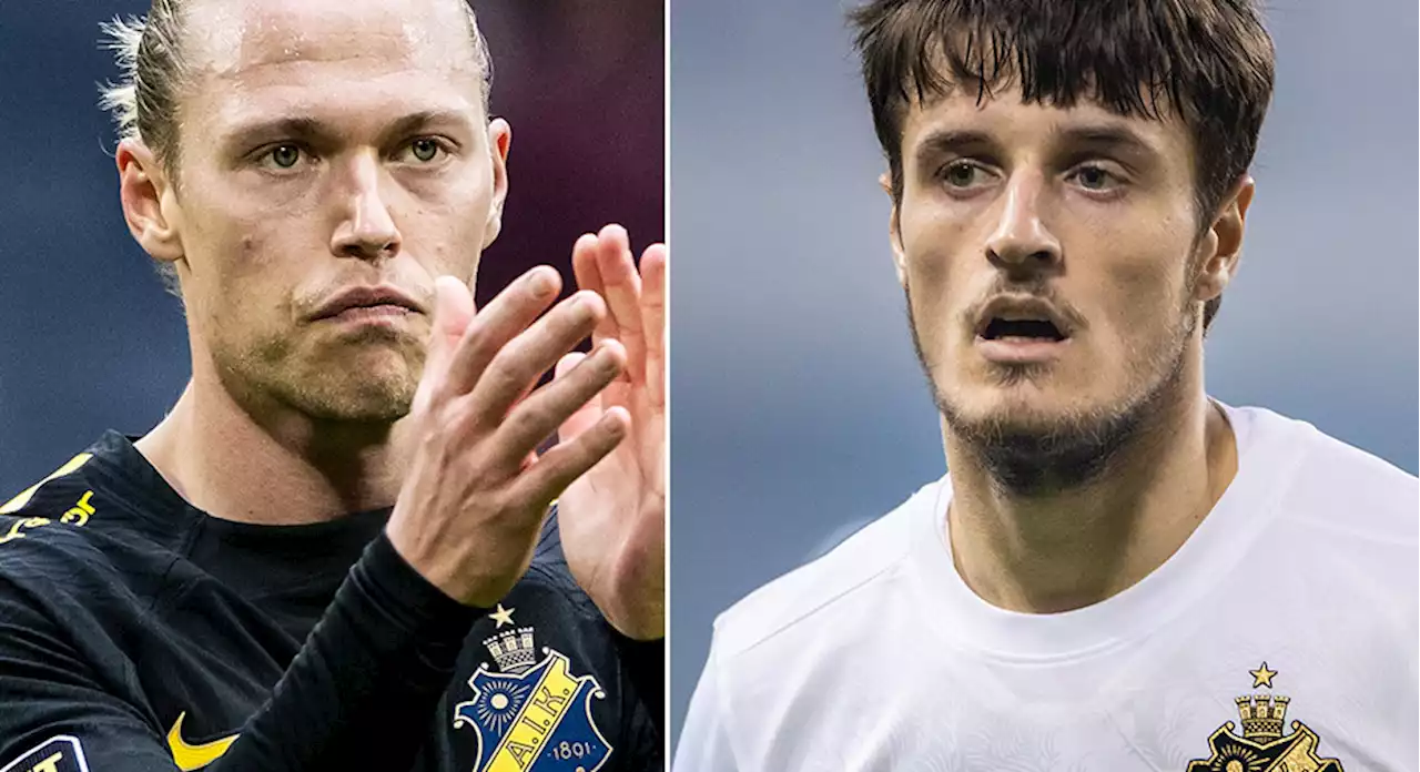 Fischer och Thill utanför AIK:s trupp - efter flyttrykten