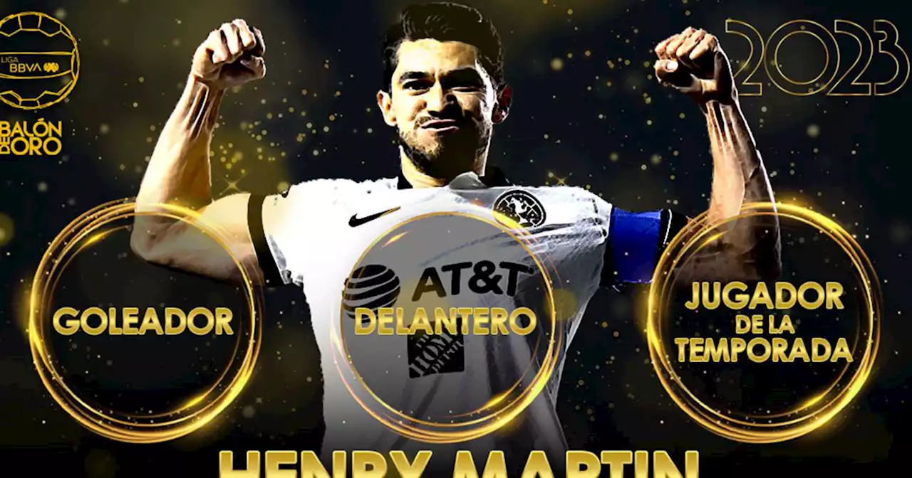 El Balón de Oro corona a Henry Martín: ¡Se llevó tres trofeos incluyendo el de Mejor Jugador!