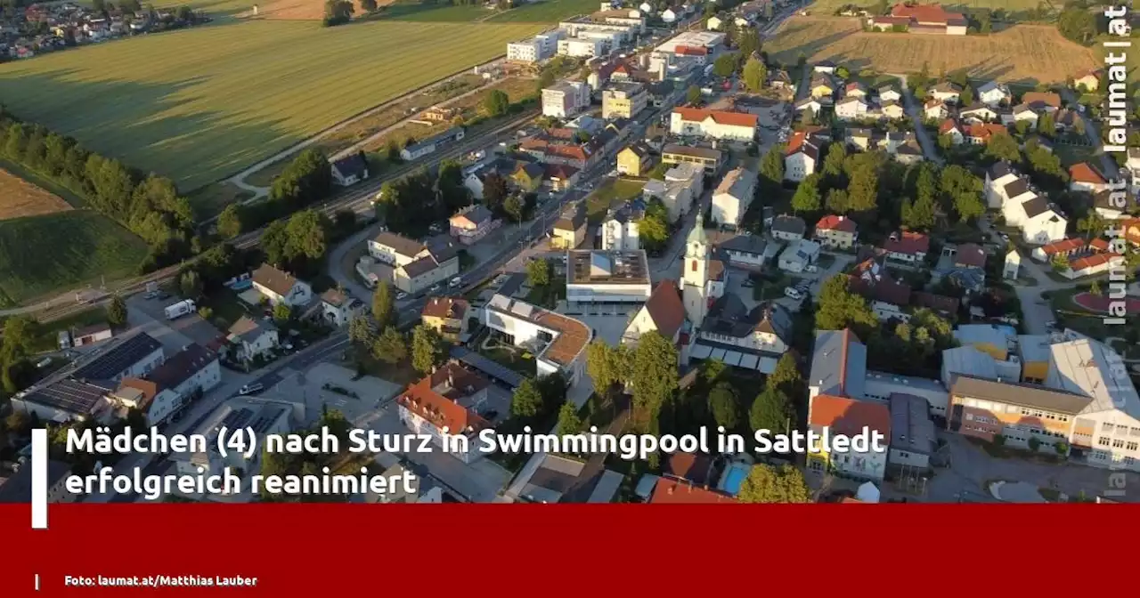 Mädchen (4) nach Sturz in Swimmingpool in Sattledt erfolgreich reanimiert | laumat|at