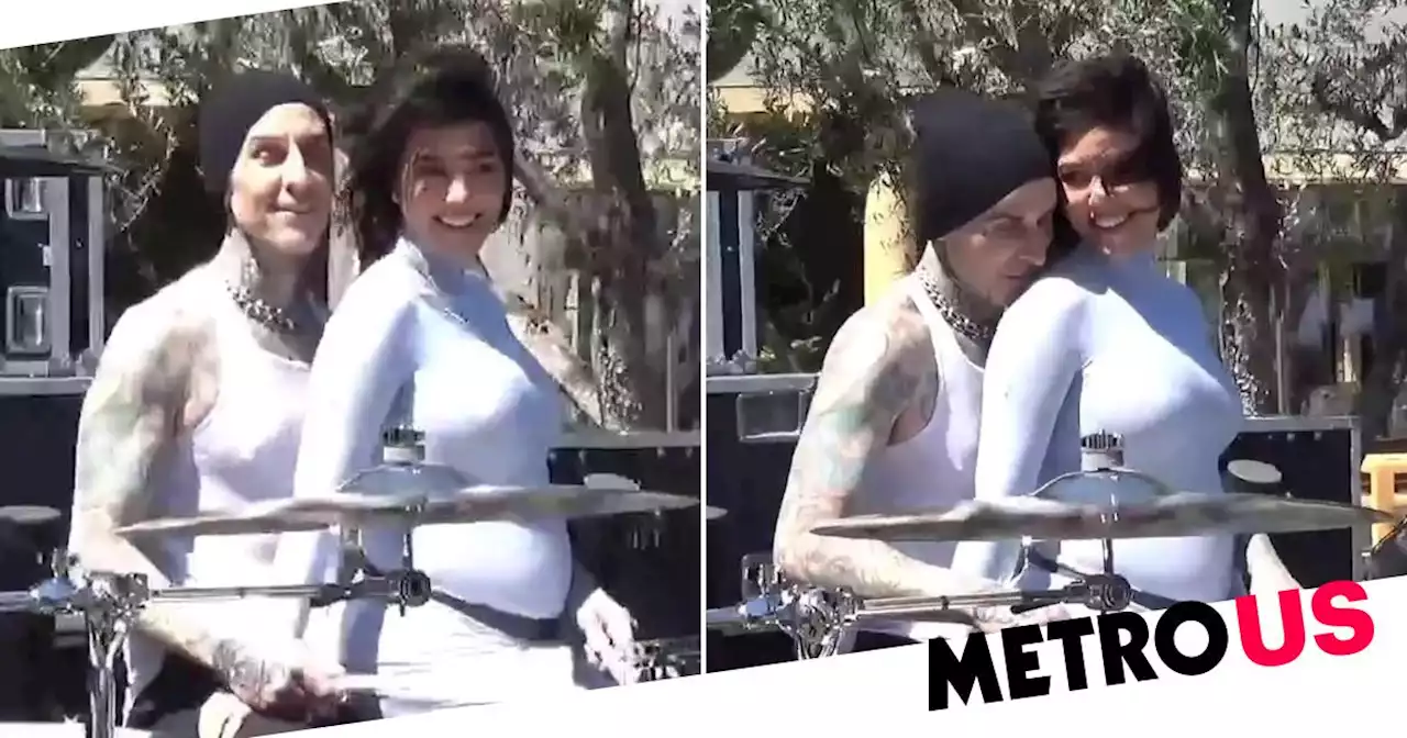 Kourtney Kardashian and Travis Barker reveal sex of new baby