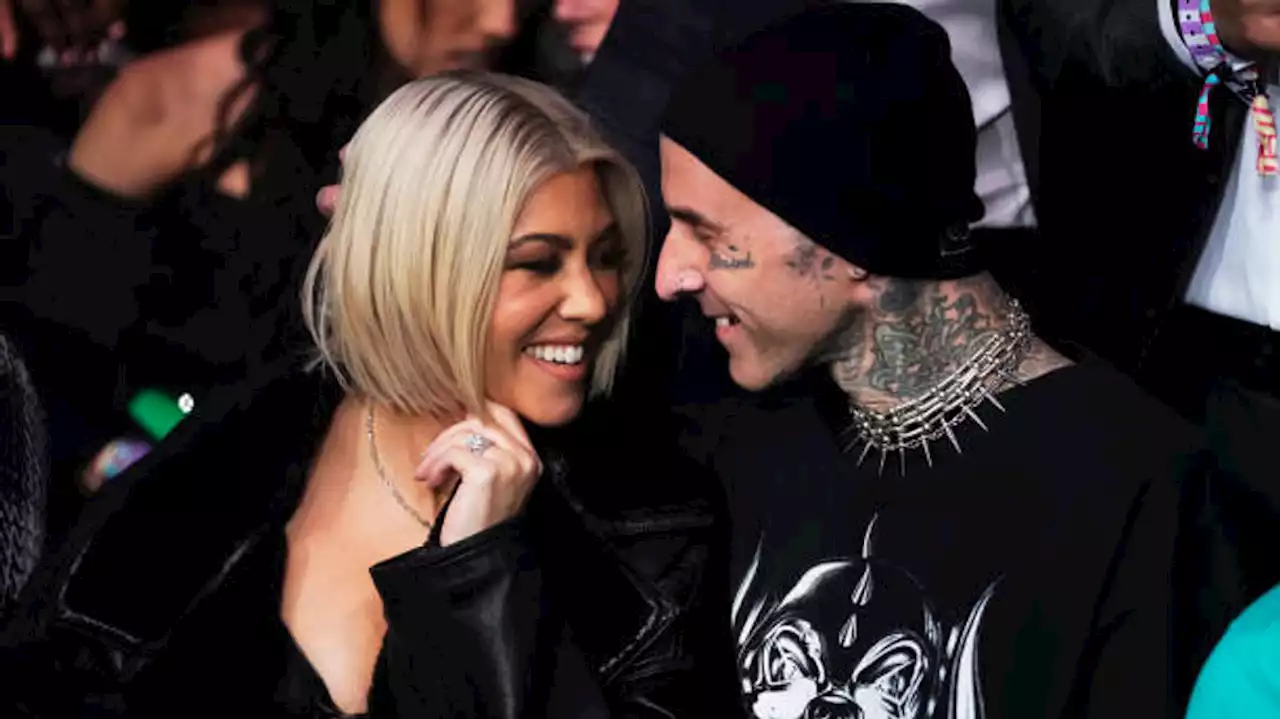 Kourtney Kardashian and Travis Barker reveal baby boy on the way