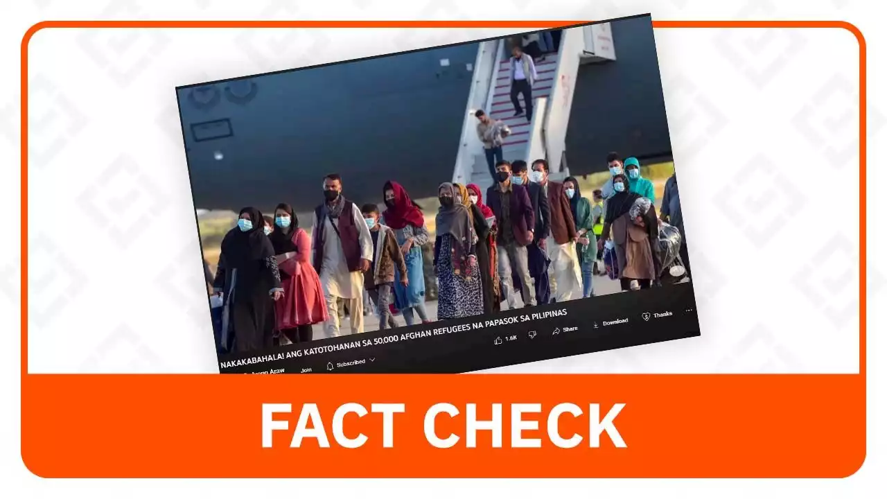 FACT CHECK: US request to host Afghans not meant to invite attack on PH