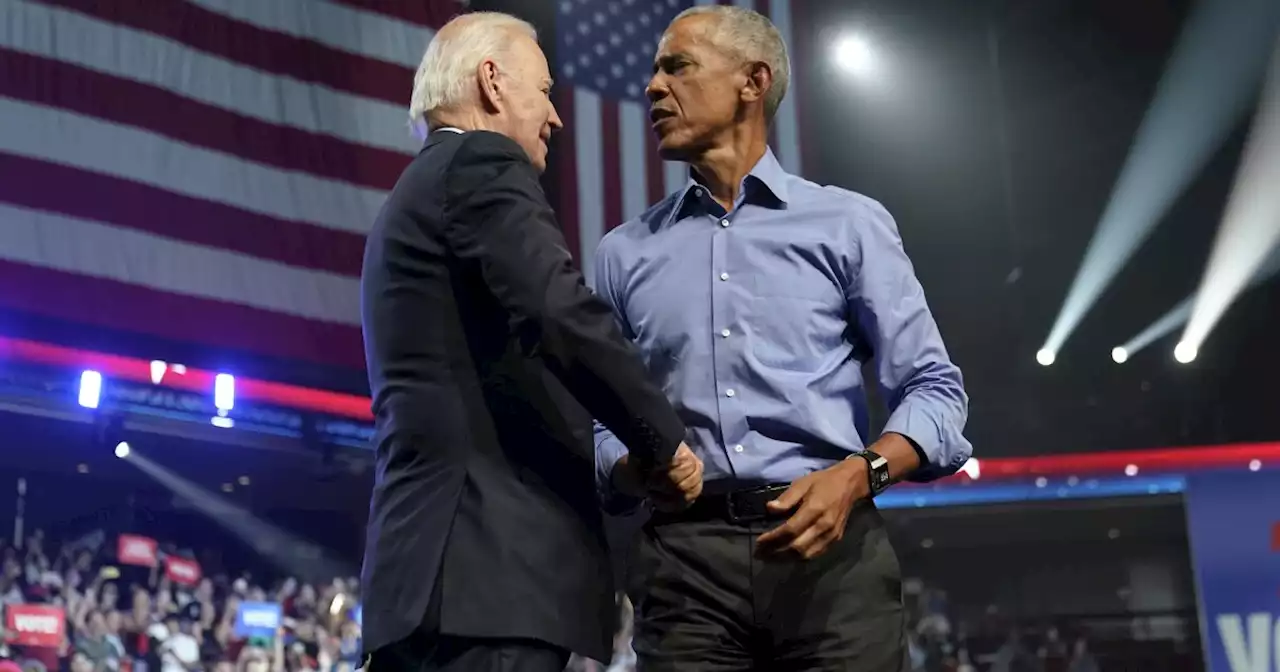 Biden and Obama lunch at the White House