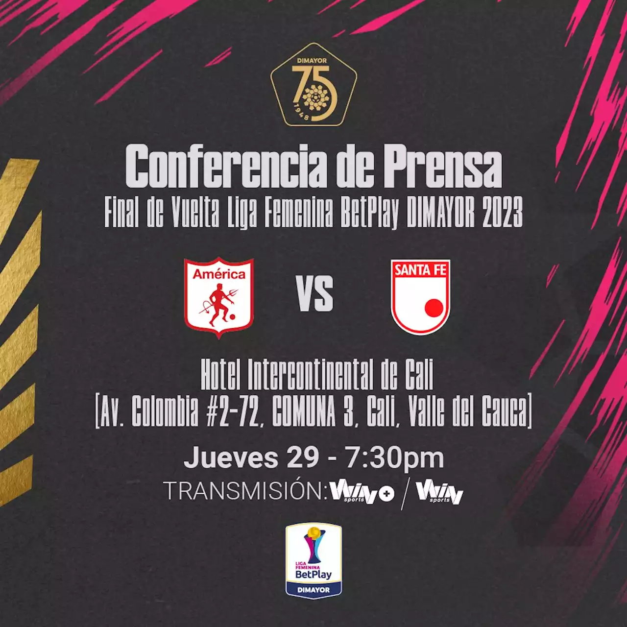 Conferencia de Prensa Final de Vuelta Liga Femenina BetPlay DIMAYOR 2023