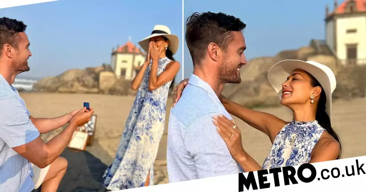 Nicole Scherzinger announces engagement to Thom Evans with incredible photos