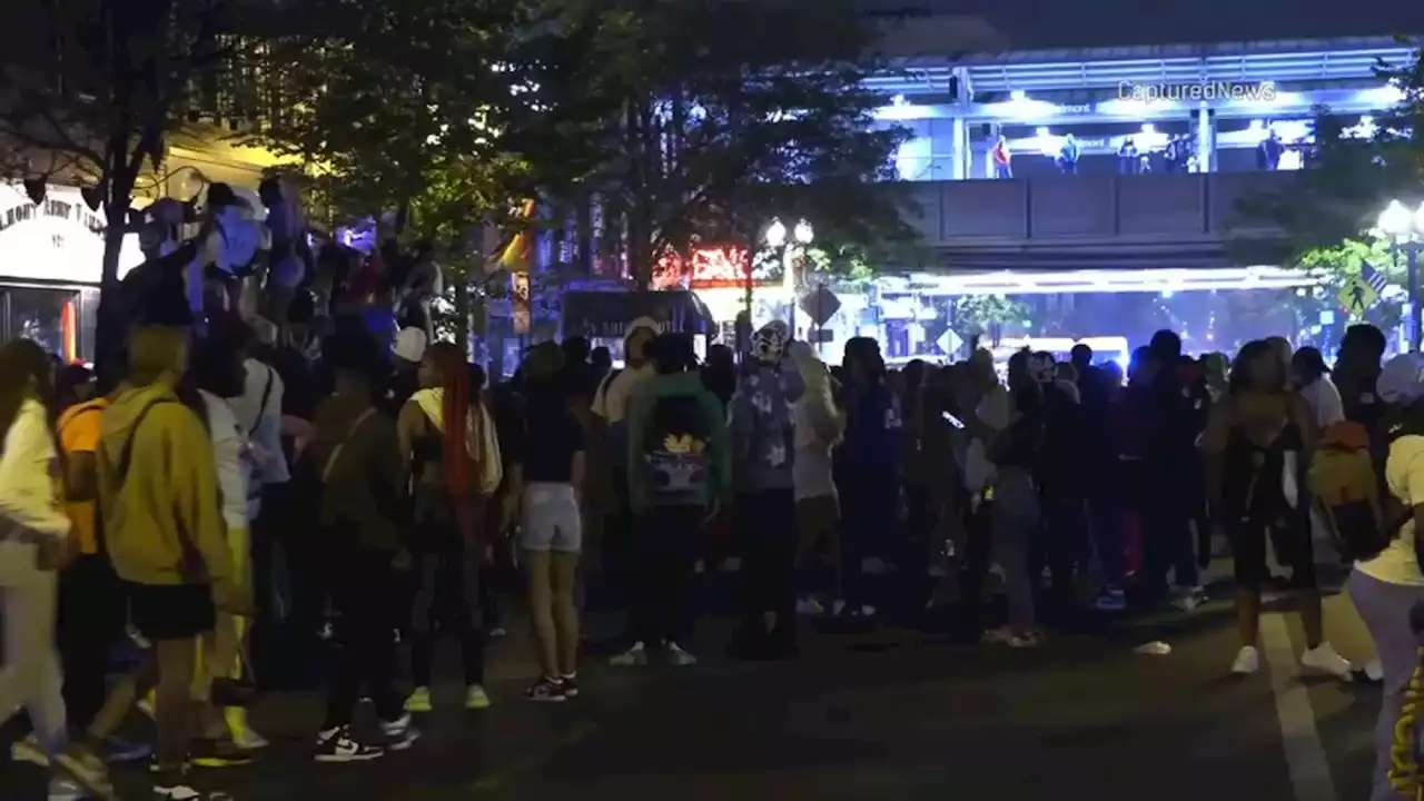 Watch: Large gathering, heavy police presence return overnight in Lakeview day after Chicago Pride parade