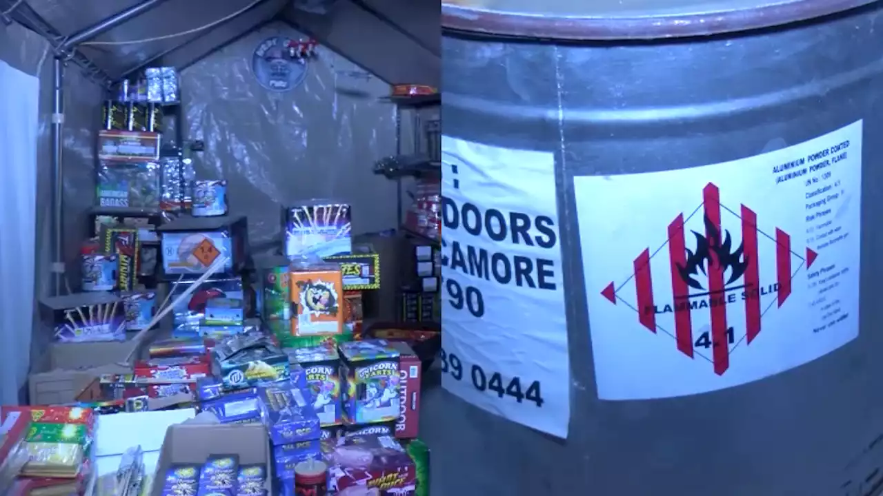 About 5,000 pounds of illegal fireworks found inside San Bernardino home