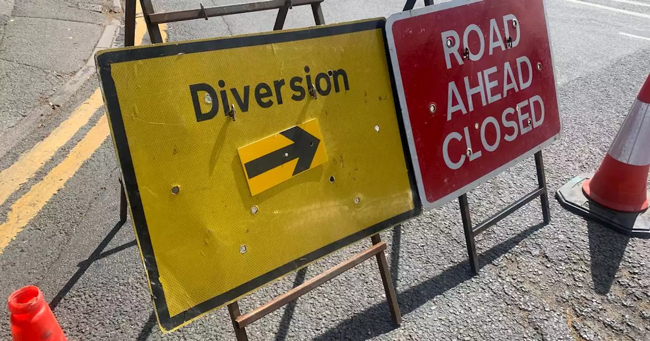 Busy roads closed for sewage works with drivers 'turning around'