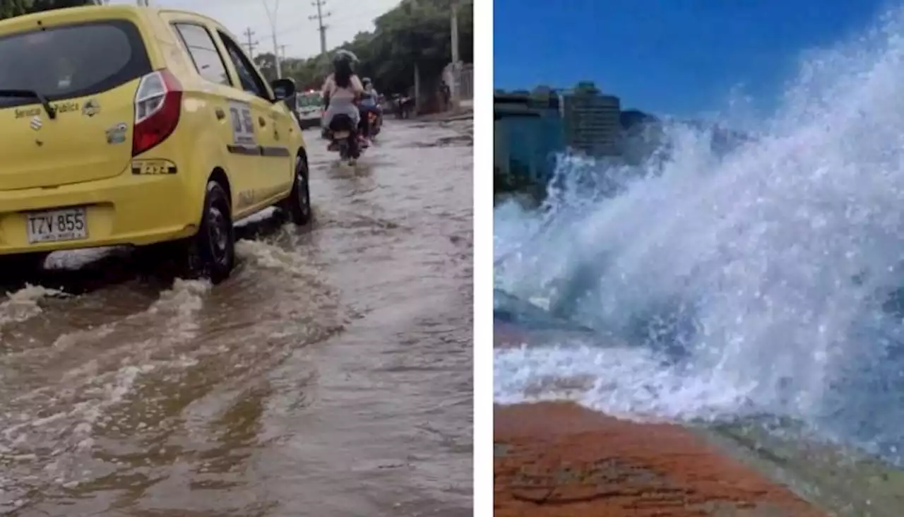 Alerta naranja por fuerte oleaje en Santa Marta