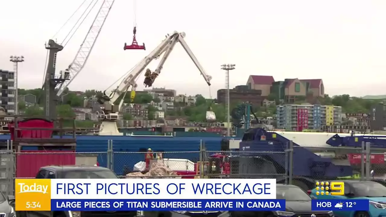 Debris from implosion of Titanic-bound submersible returned to land