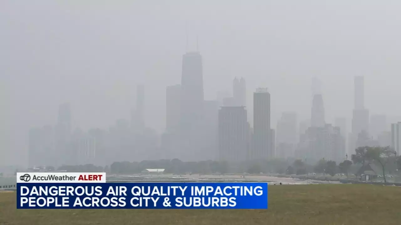 Air quality alerts remain in effect for Chicago area due to smoke from Canadian wildfires