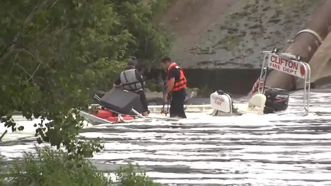 Water rescue underway in Passaic River in Clifton, NJ