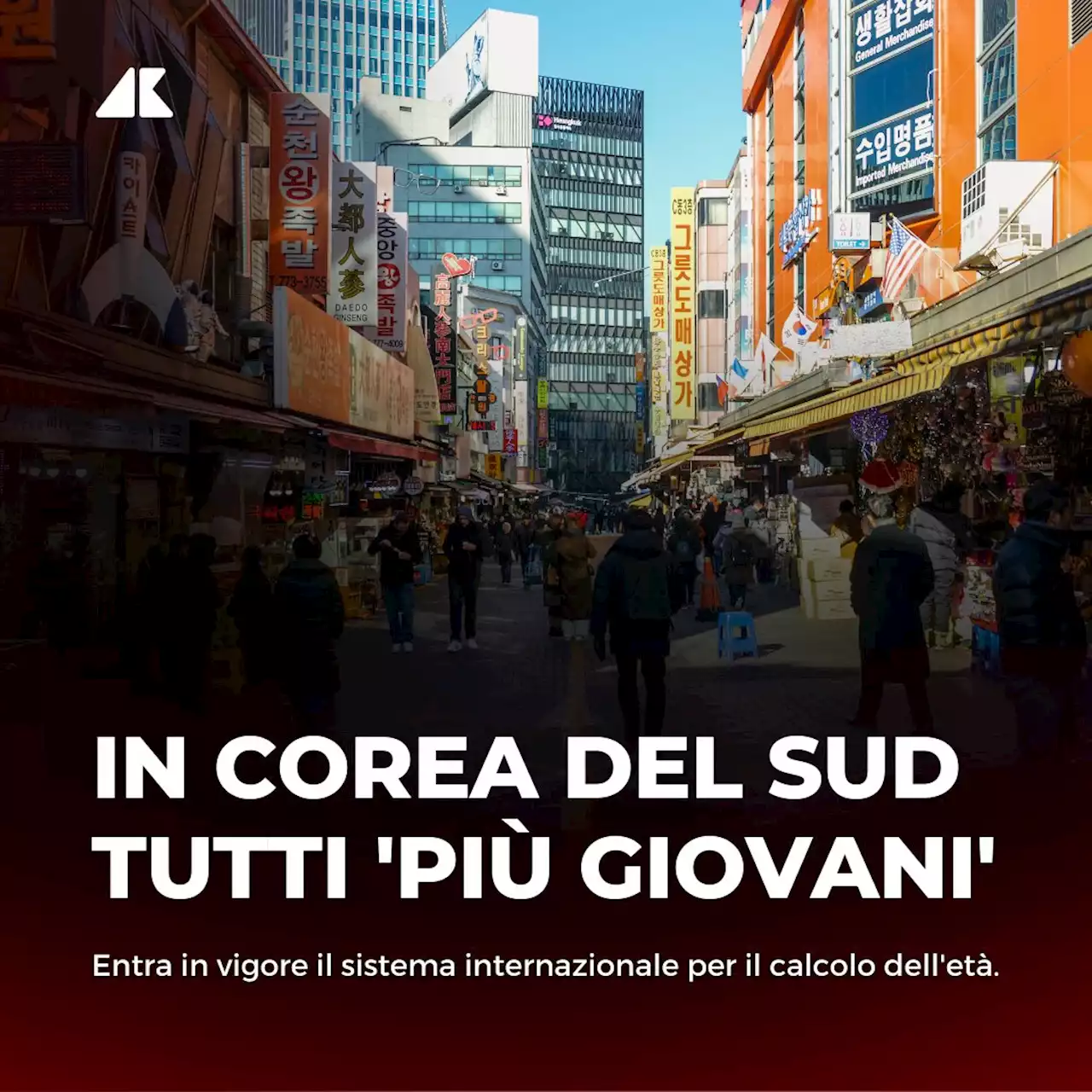 La Corea del Sud cambia l'età dei cittadini: tutti più giovani