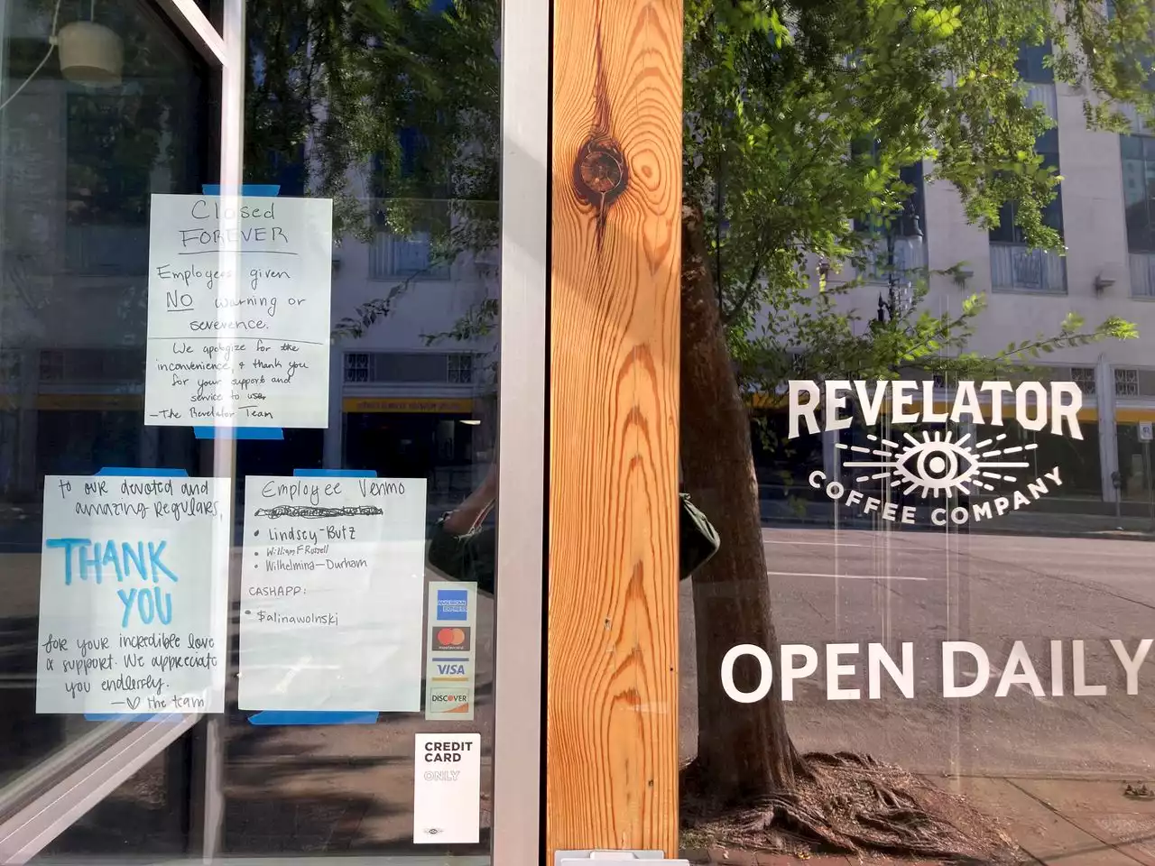 Revelator Coffee employees, metal band take over café after sudden closure