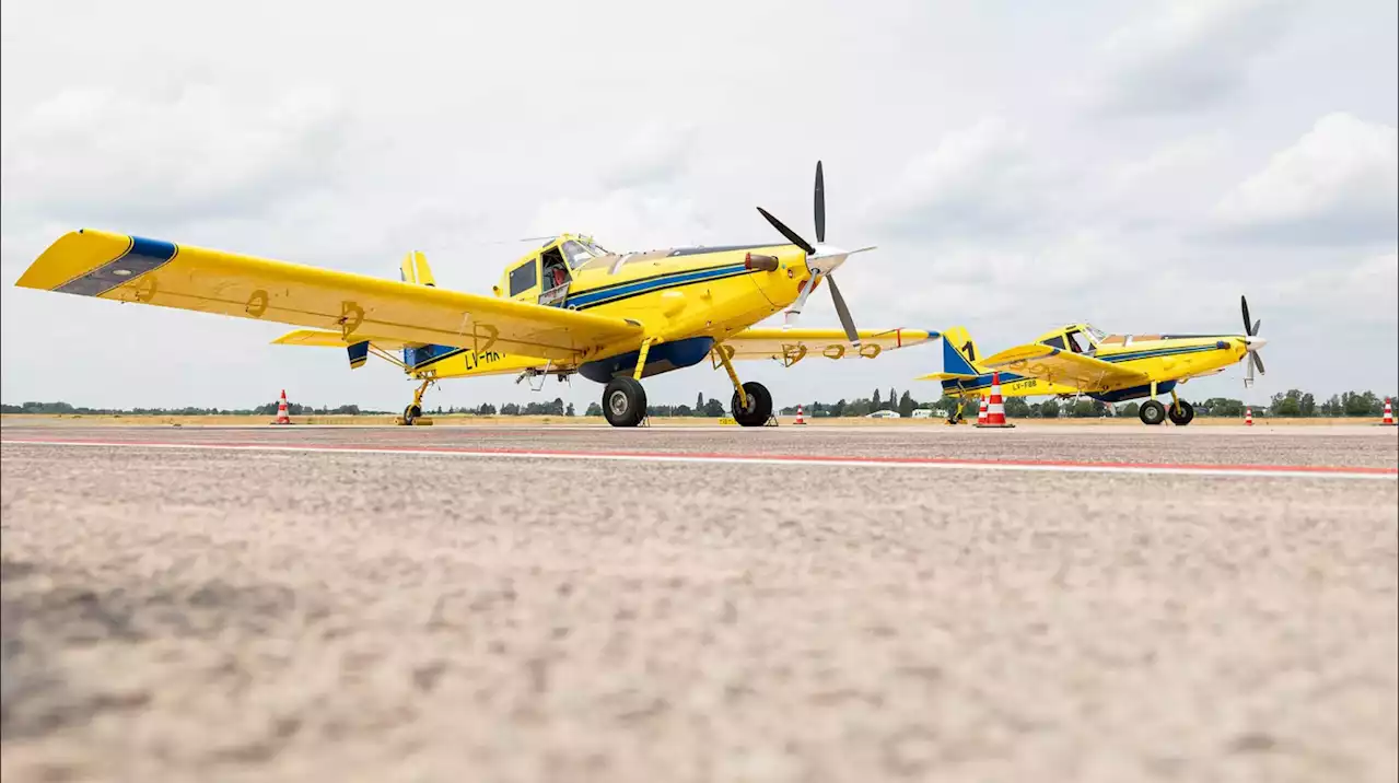 Löschflugzeugstaffel auf dem Flughafen Braunschweig-Wolfsburg stationiert