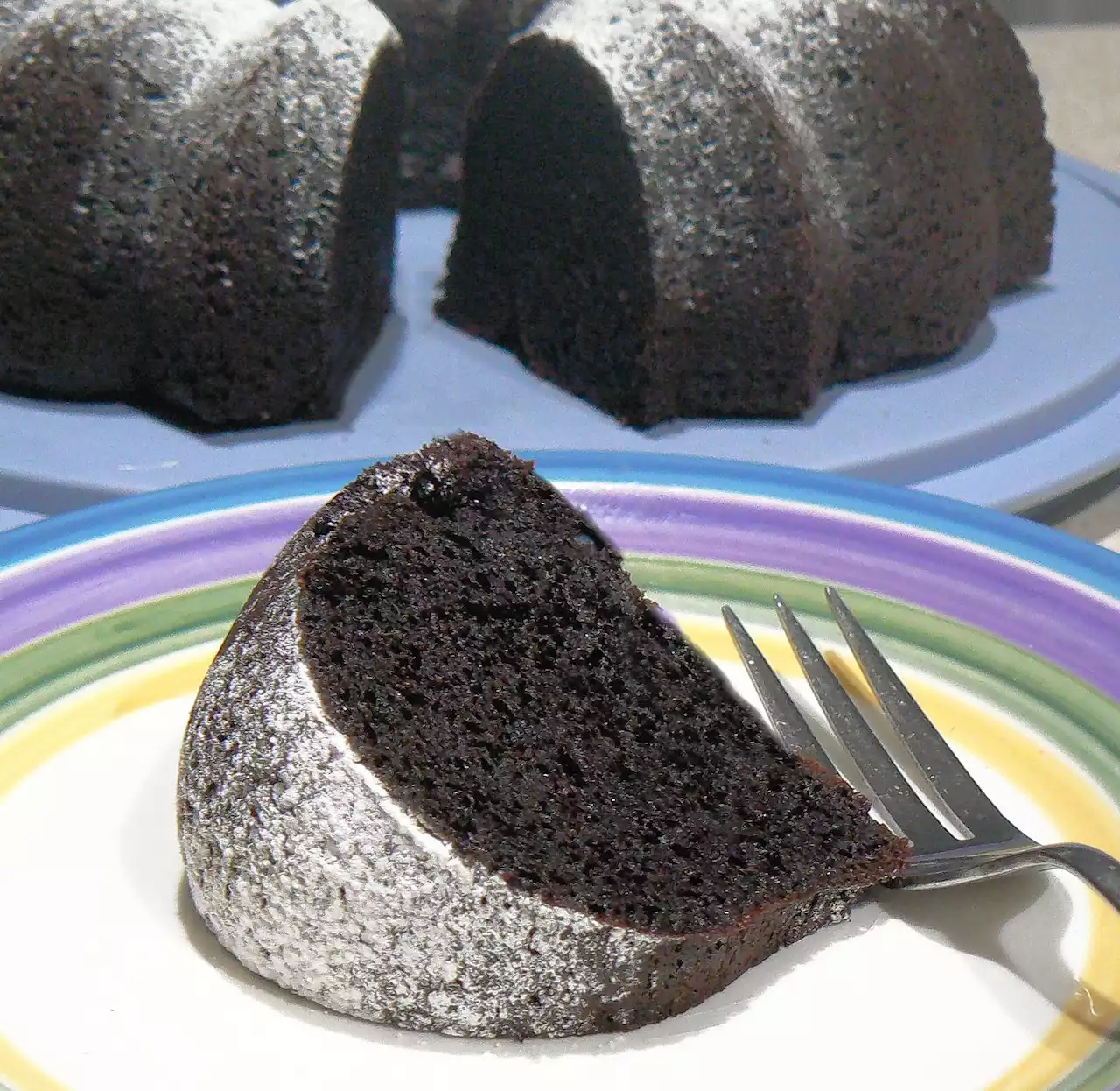 Creating a dense, moist chocolate cake with Einkorn flour