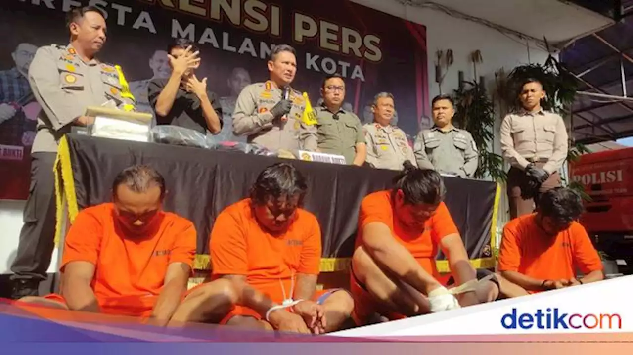 4 Pembunuh Warga Sukun Kota Malang saat Acara Bersih Desa Ditangkap