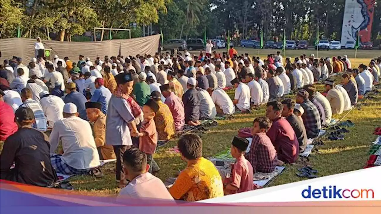 500 Jemaah Muhammadiyah Tabanan Salat Idul Adha di Lapangan Alit Saputra