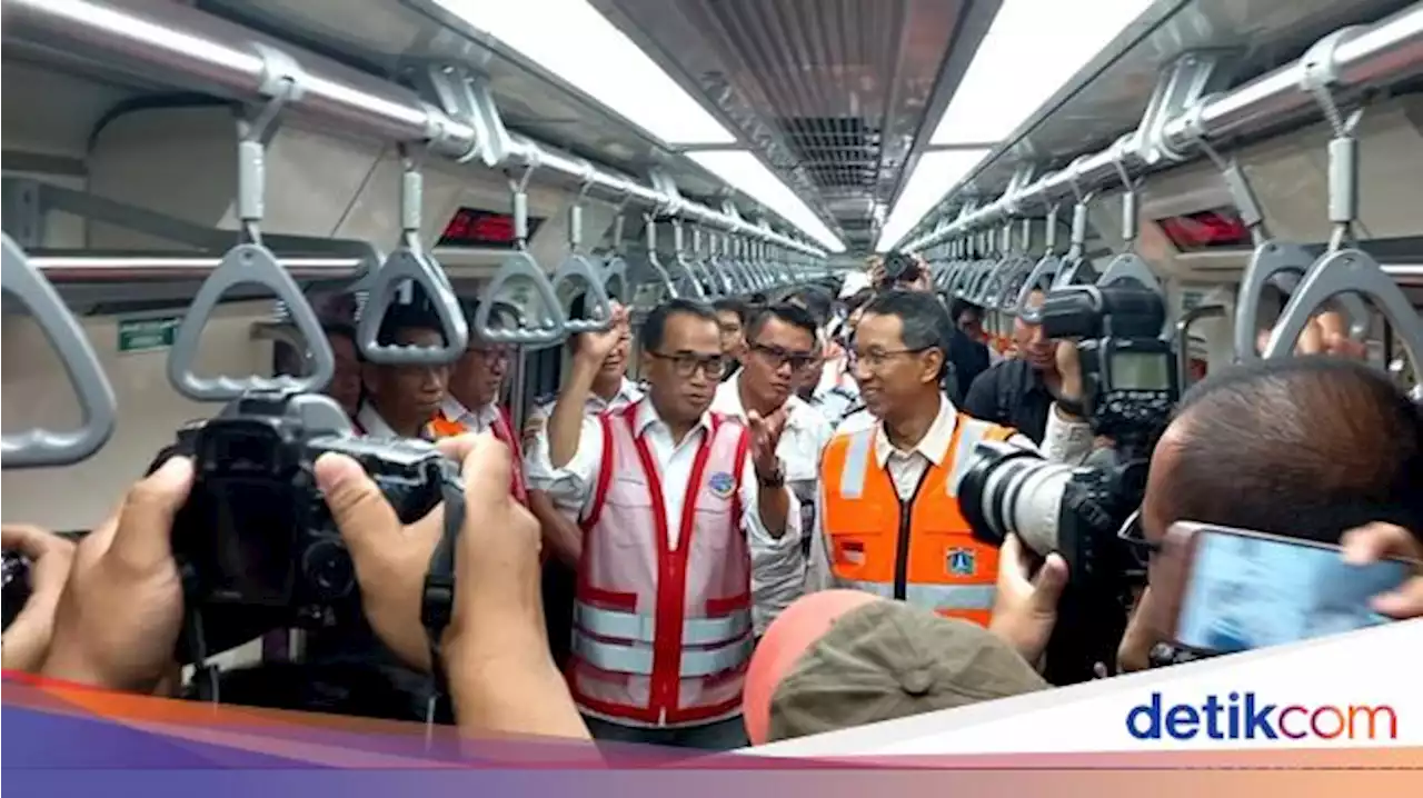 Menhub dan Pj Gubernur DKI Jajal LRT Jabodebek hingga Cek Depo di Bekasi