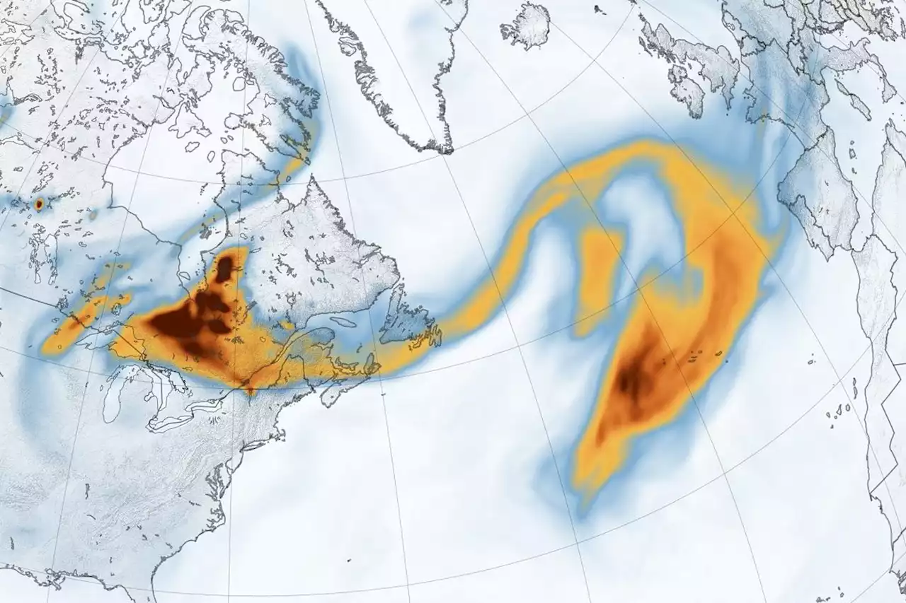 Canadian wildfire emissions hit record high as smoke reaches Europe