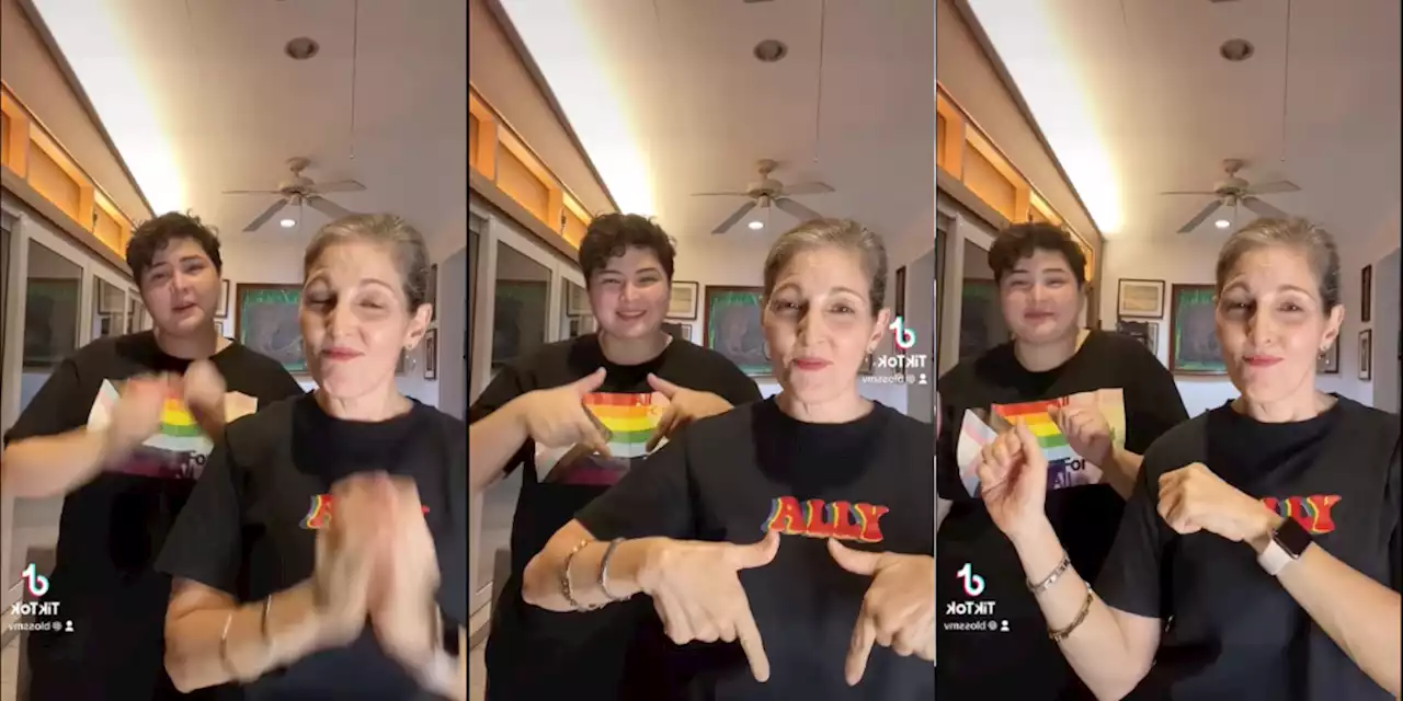 Jackie Lou Blanco is a proud LGBT+ ally as she gets on TikTok with daughter Rikki Mae and greets everyone Happy Pride!