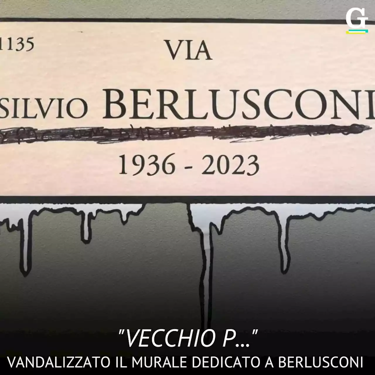 L'odio senza fine: subito imbrattato il murale dedicato a Berlusconi a Milano