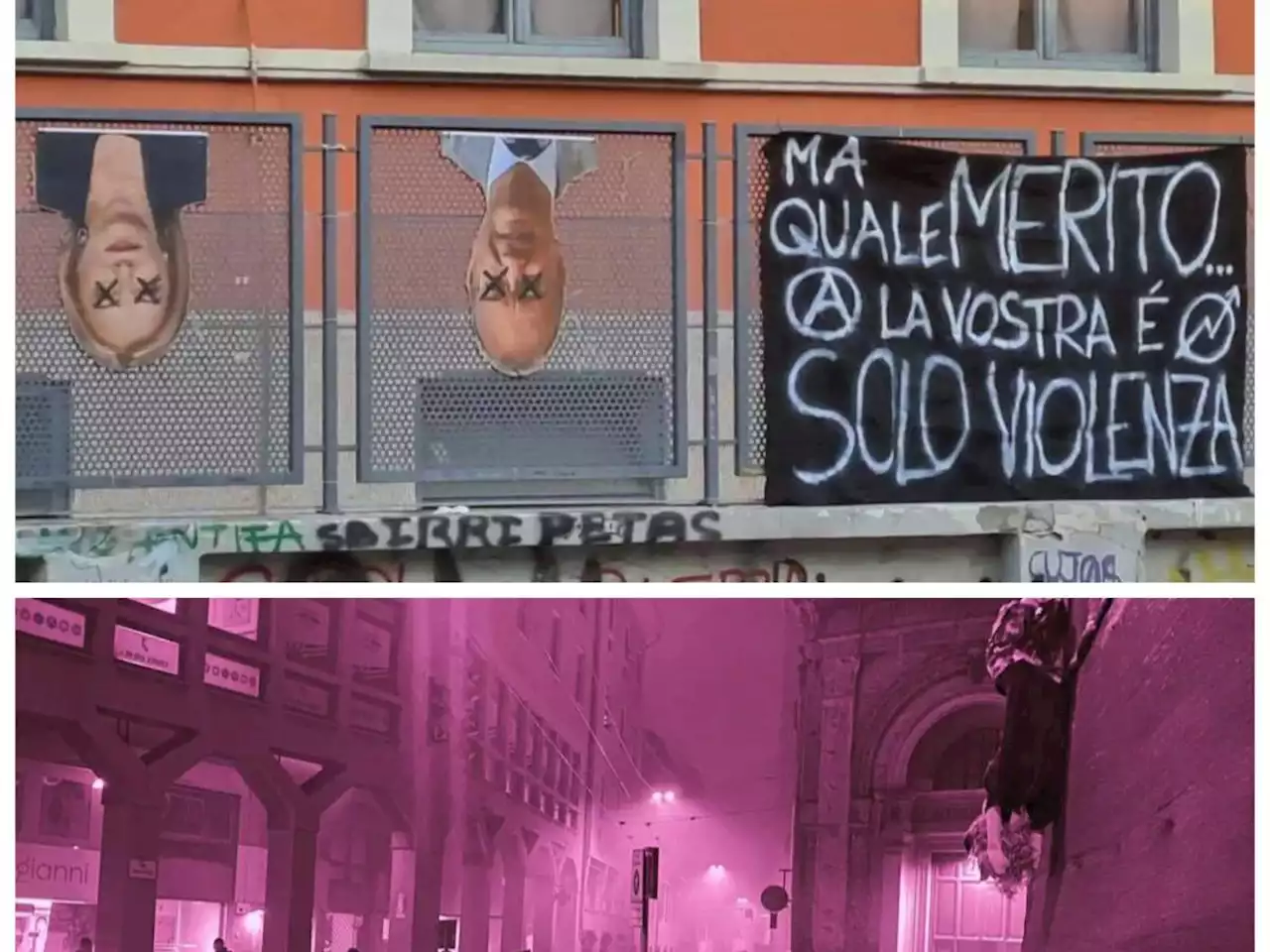 Vandalismi, minacce e manifesti a testa in giù: ecco tutte le violenze contro il governo