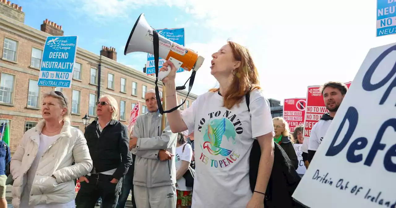 Protesters think silly little Ireland can’t stay sober around sexy, scheming Nato