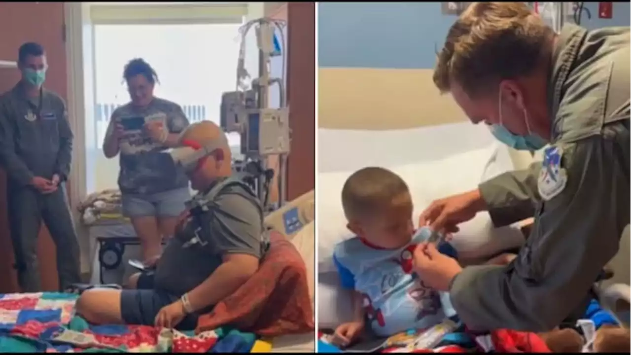 Pilots from JBSA-Randolph visit Methodist Children’s Hospital, share love for flying