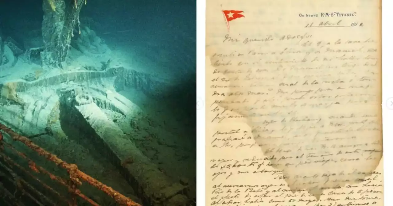 Subastarán una carta en español enviada desde el Titanic: la exhorbitante cifra que podrá alcanzar | Mirá | La Voz del Interior