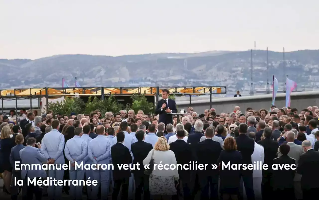 Emmanuel Macron veut « réconcilier » Marseille avec la Méditerranée