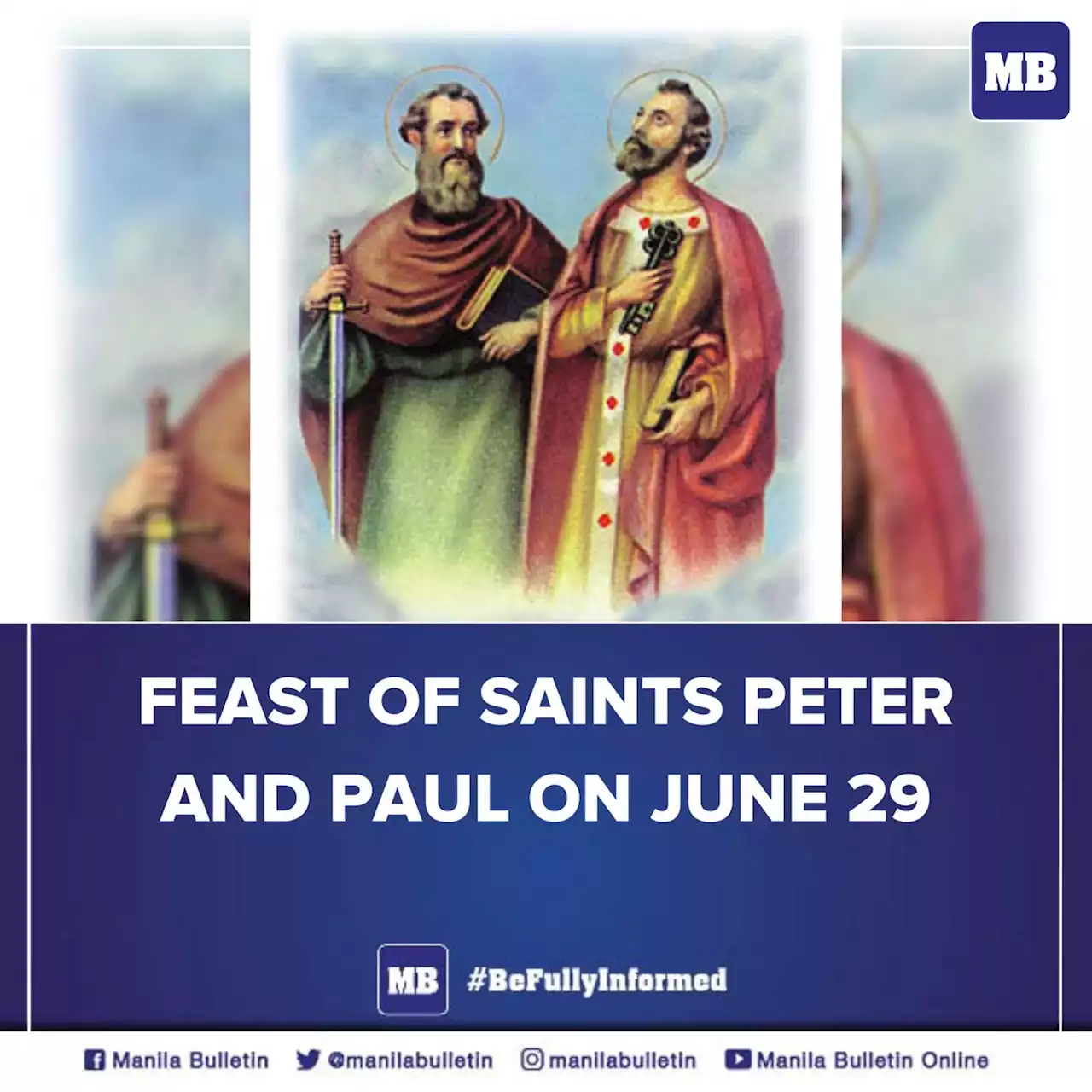 Feast of Saints Peter and Paul on June 29