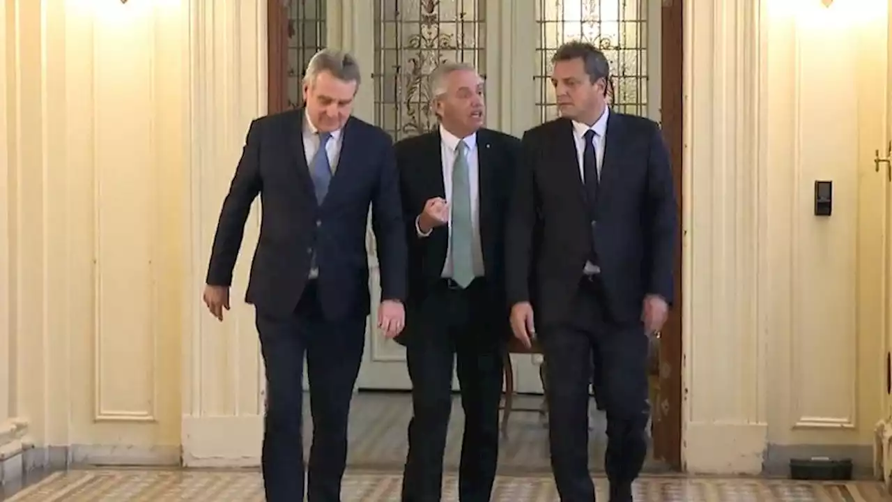 Alberto Fernández, Sergio Massa y Agustín Rossi encabezaron primera reunión de Gabinete tras cierre de listas