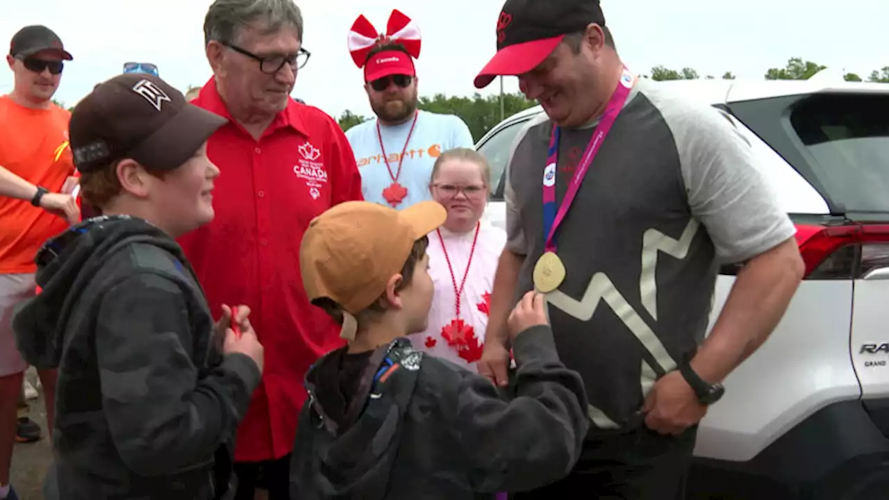 Hero’s welcome for Special Olympians