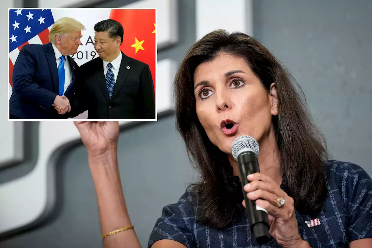 Nikki Haley accuses Trump of displaying ‘moral weakness’ with attempts to befriend China’s Xi