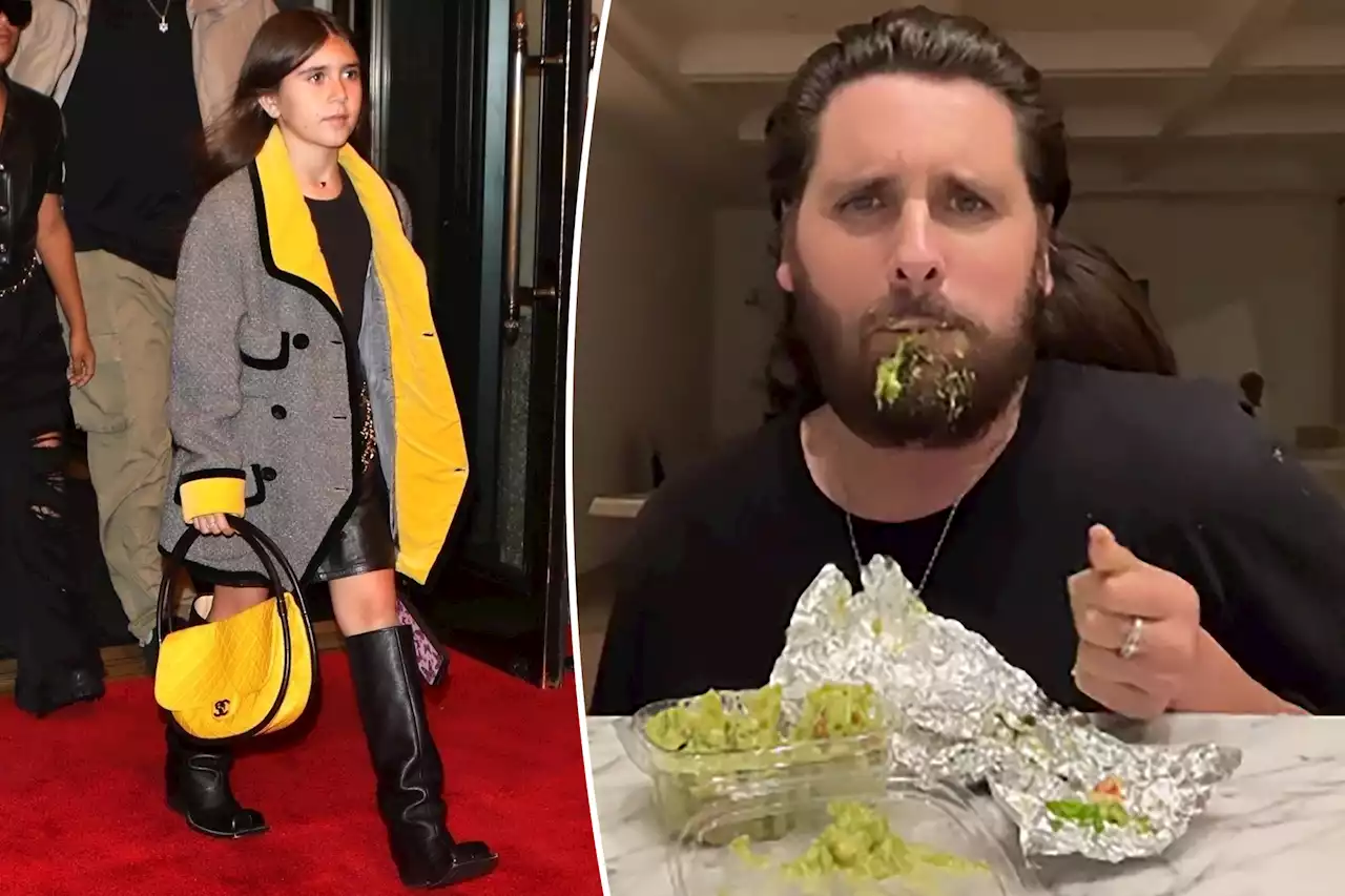 Penelope Disick, 10, shoves food into dad Scott’s face in hilarious TikTok video