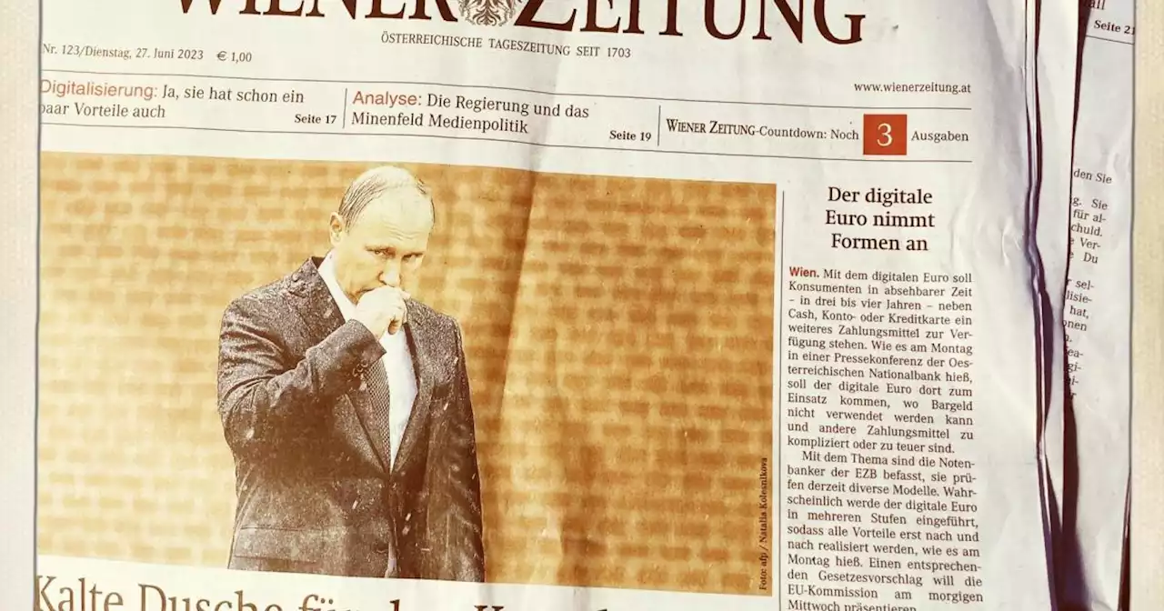 Am Freitag wird das Medienmonument „Wiener Zeitung“ nach 320 Jahren zu Grabe getragen