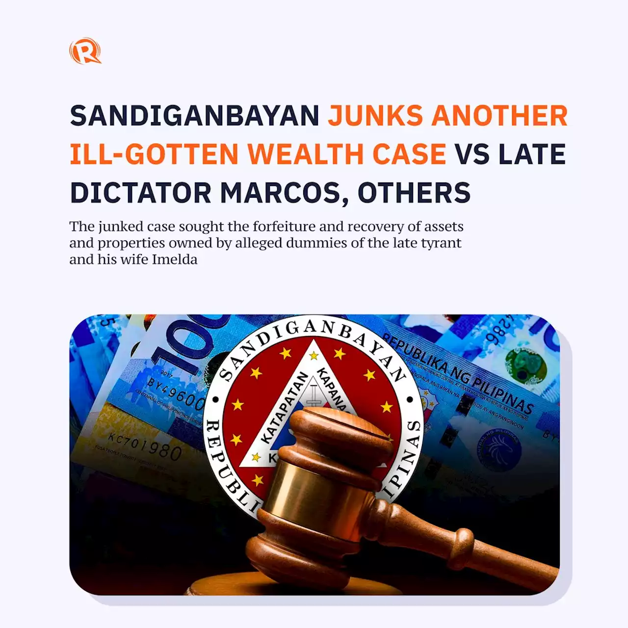 Sandiganbayan junks another ill-gotten wealth case vs late dictator Marcos, others