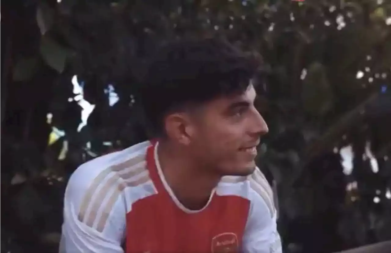 Leaked footage of Kai Havertz's first Arsenal interview confirms shirt number