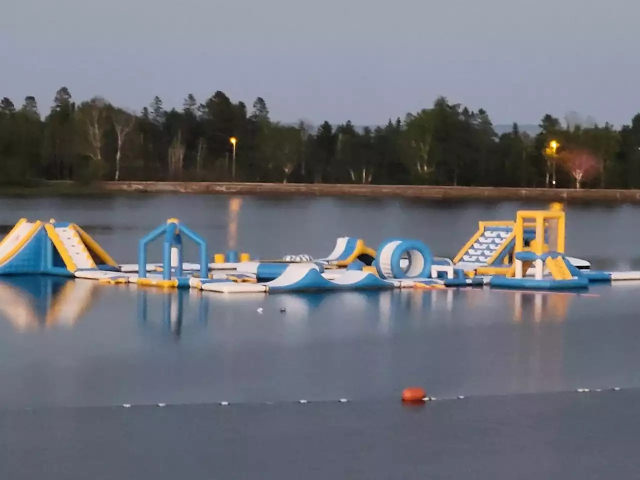 Inflatable water park set to open Friday at Boulevard Lake