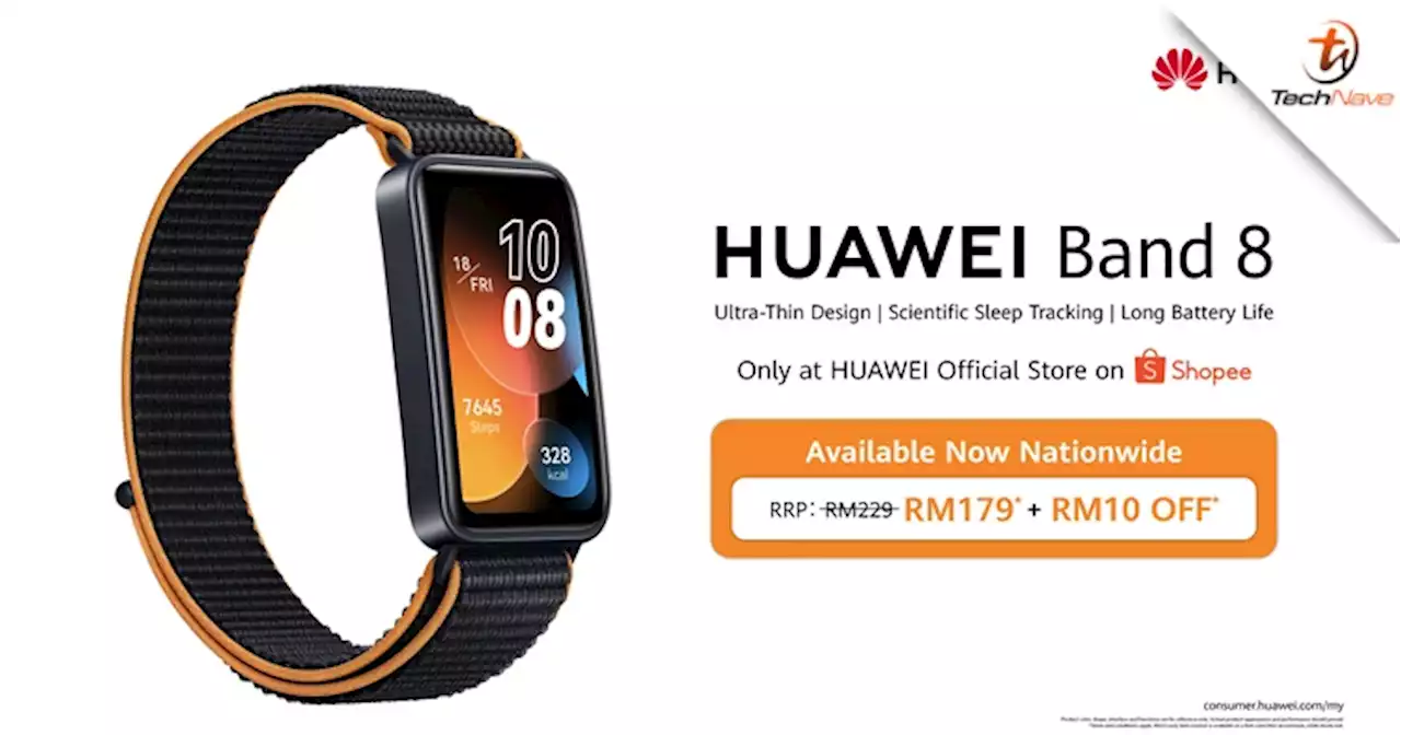 Huawei Band 8 Malaysia release - new Orange Nylon Strap model, priced at RM229 | TechNave