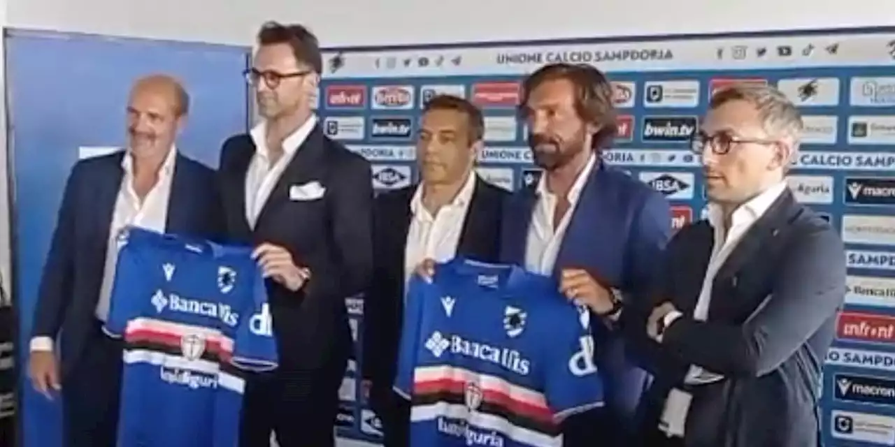 Pirlo alla Samp con Legrottaglie, conferenza: 'Come la Serie A'