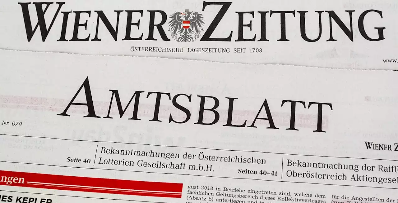 Pflichtveröffentlichungen - Wir waren ein Amtsblatt