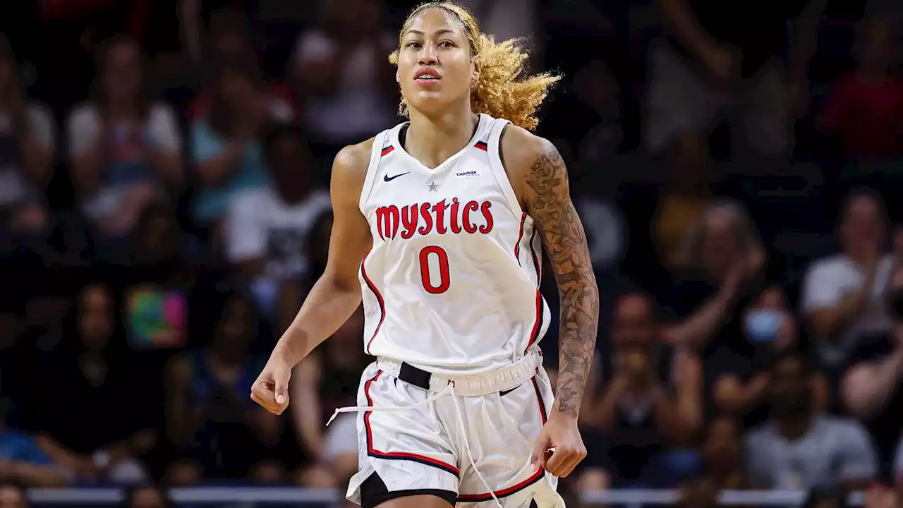 Mystics center Shakira Austin to miss at least three weeks with hip strain after scary fall