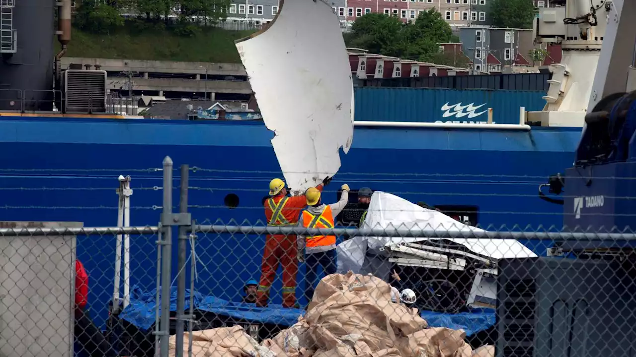 Ship carrying debris from Titan submersible returns to Newfoundland port