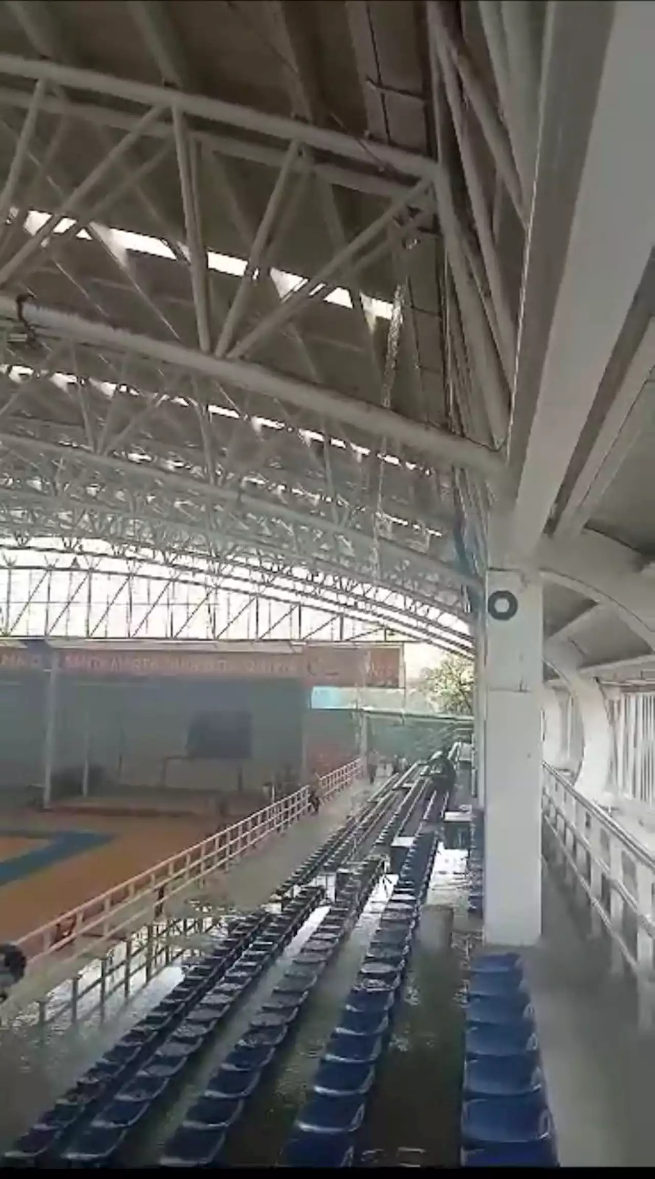 Fuertes lluvias afectaron el Coliseo Mayor en Santa Marta