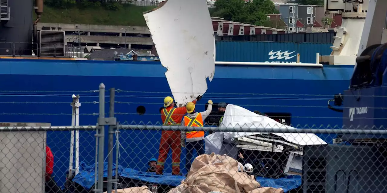 Ship carrying debris from Titan submersible returns to port